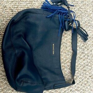 Navy blue Michael Kors handbag. Used but in good condition